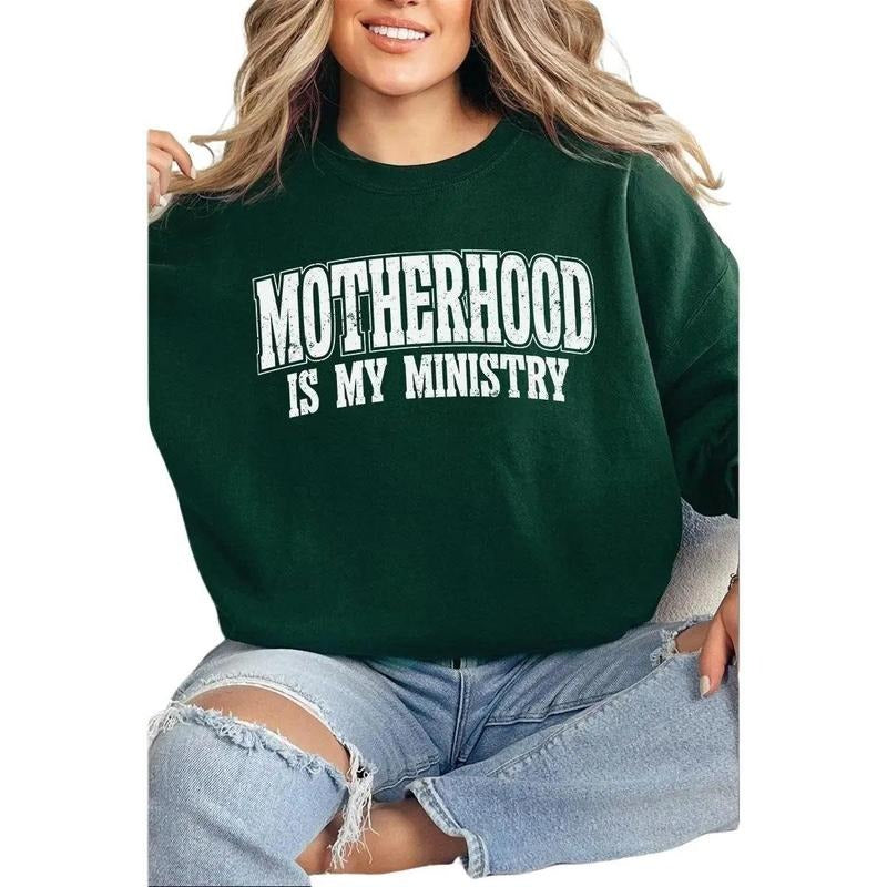 Motherhood Is My Ministry Unisex NuBlend Crew Sweatshirt T-Shirts, Hoodie | UrbanDripWear.com