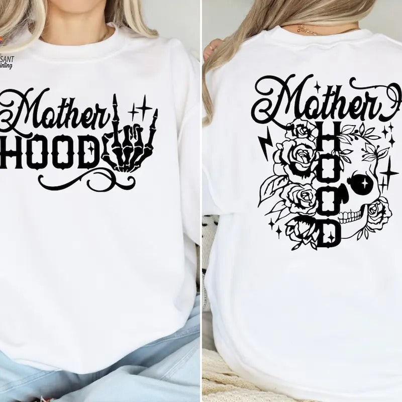 Motherhood Shirt, Skeleton Mom Shirt, Mother's Day Shirt Hoodie, Sweatshirt | UrbanDripWear.com