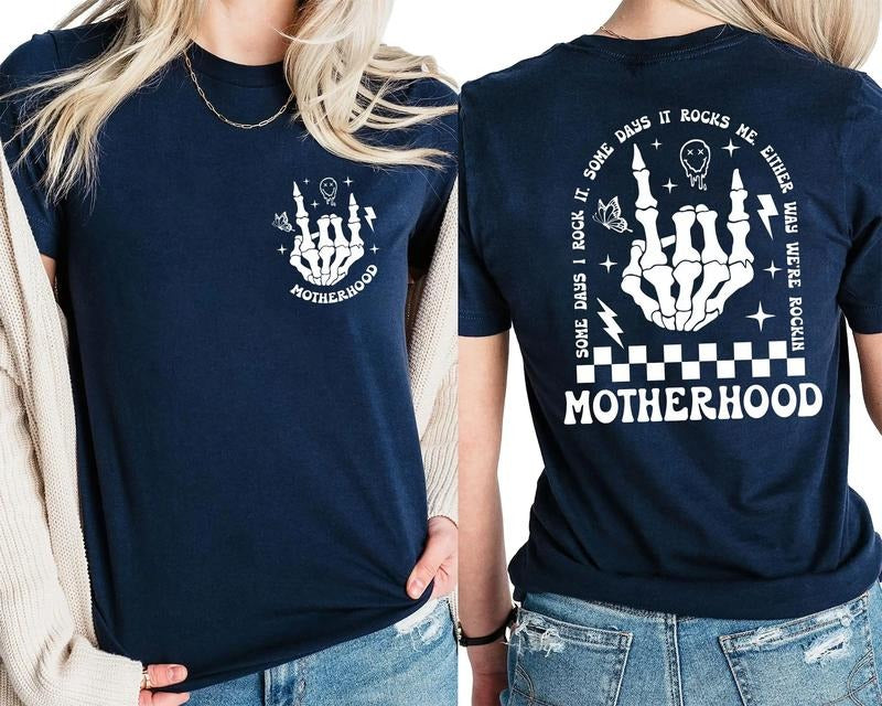 Motherhood Sometimes I Rock It, Trend Shirt Hoodie, Sweatshirt | UrbanDripWear.com