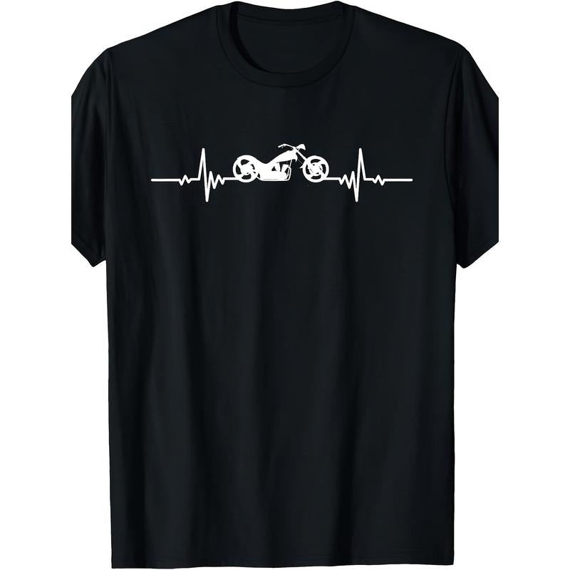 Motorcycle heartbeat ECG motorcycle T-shirt Made in USA Hoodie, Sweatshirt | UrbanDripWear.com