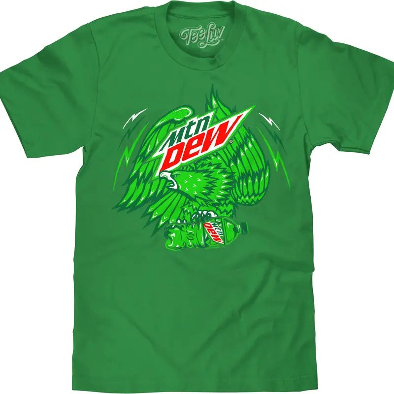 Mountain Dew Eagle T-Shirt - Green Hoodie, Sweatshirt | UrbanDripWear.com