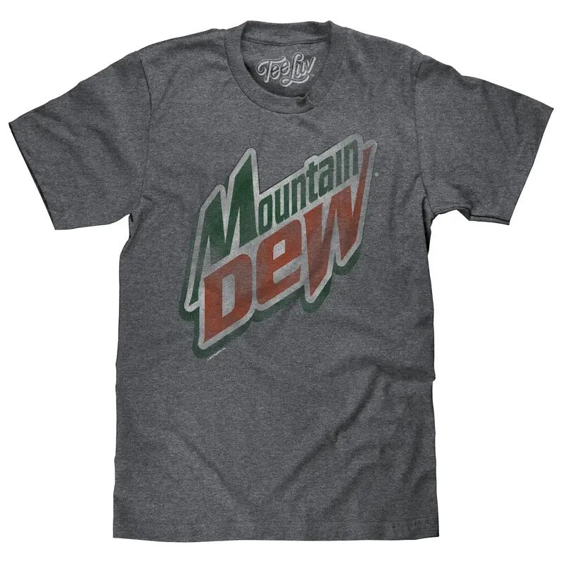 Mountain Dew Logo T-Shirt - Gray Hoodie, Sweatshirt | UrbanDripWear.com