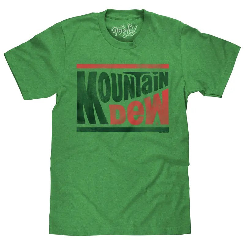 Mountain Dew Retro Logo T-Shirt - Green Hoodie, Sweatshirt | UrbanDripWear.com