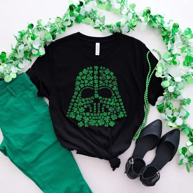 Movie Character Shirt, Four Leaf Clover T-Shirt, Shamrocks T-shirt, St Patricks Day Irish Shirt, Clover Shamrocks...