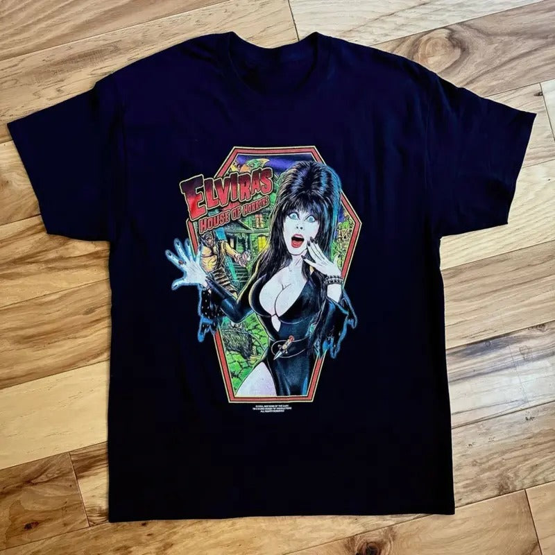 Movie Elvira Mistress of the Dark Sleeve T-Shirt Hoodie, Sweatshirt | UrbanDripWear.com