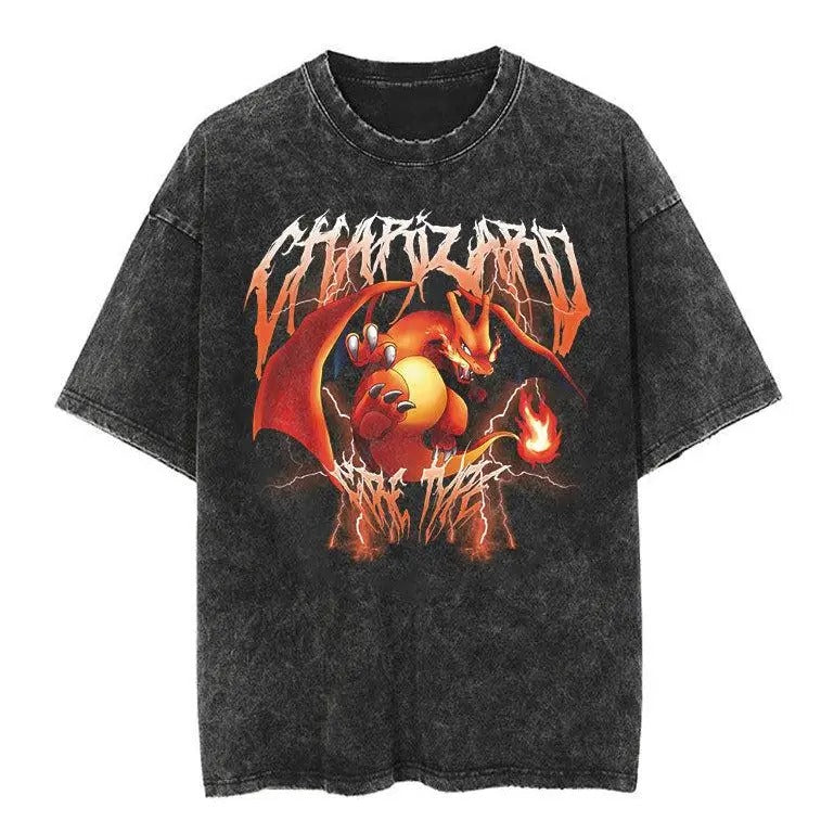 Mr Inferno Vintage Tee Manga Lover Gift Set Anime Clothing Set Otaku Clothing Set Anime graphic tees Vintage Washed Tee...