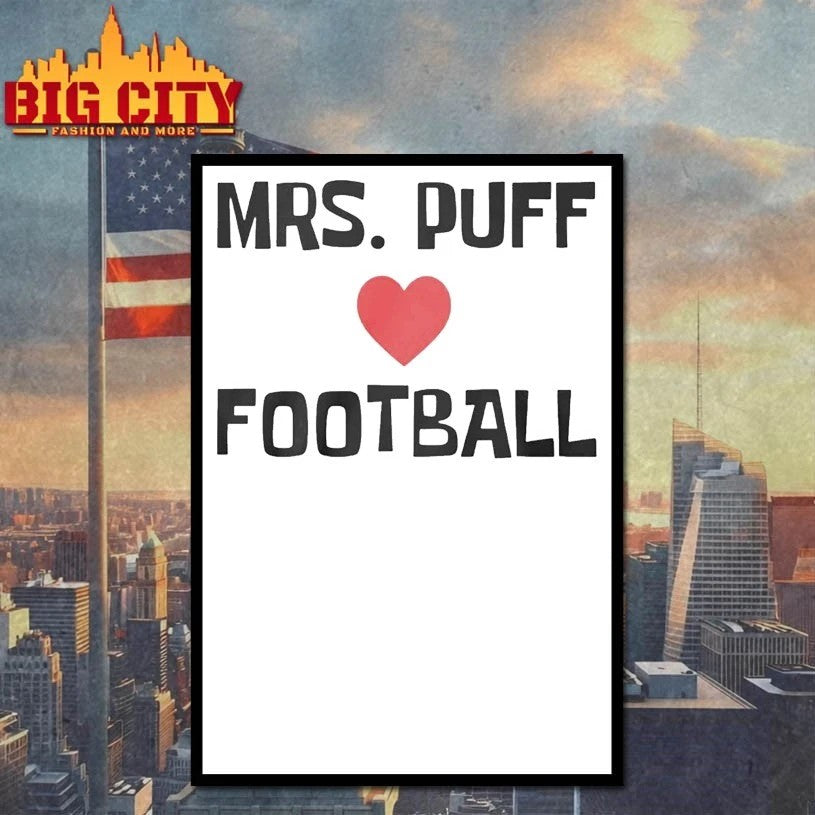 Mrs Puff Love Football t-shirt