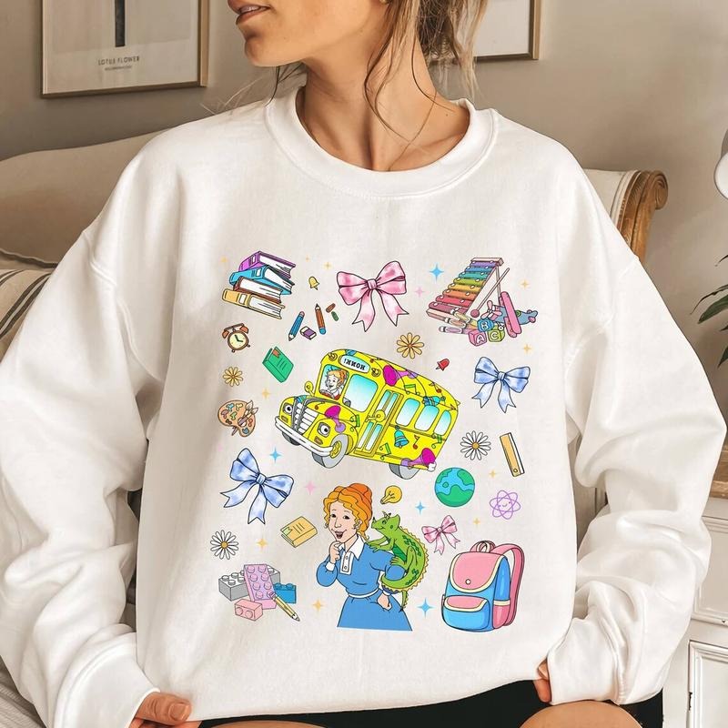 Ms.Frizzle The Magic School Bus Shirt, Back To School Shirt Hoodie, Sweatshirt | UrbanDripWear.com