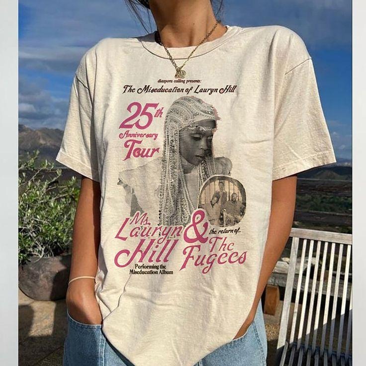Ms Lauryn Hill Tour T-Shirt, The Miseducation Of Lauryn Hill Gift Hoodie, Sweatshirt | UrbanDripWear.com