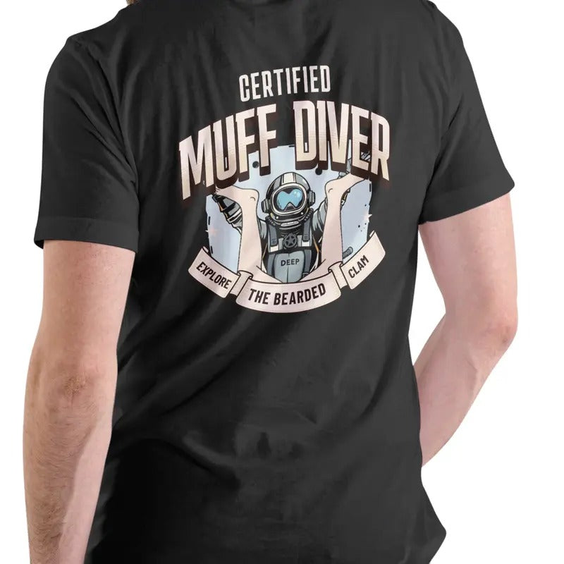 Muff Diver Explore the bearded clam T Shirt Cotton Menswear Hoodie, Sweatshirt | UrbanDripWear.com