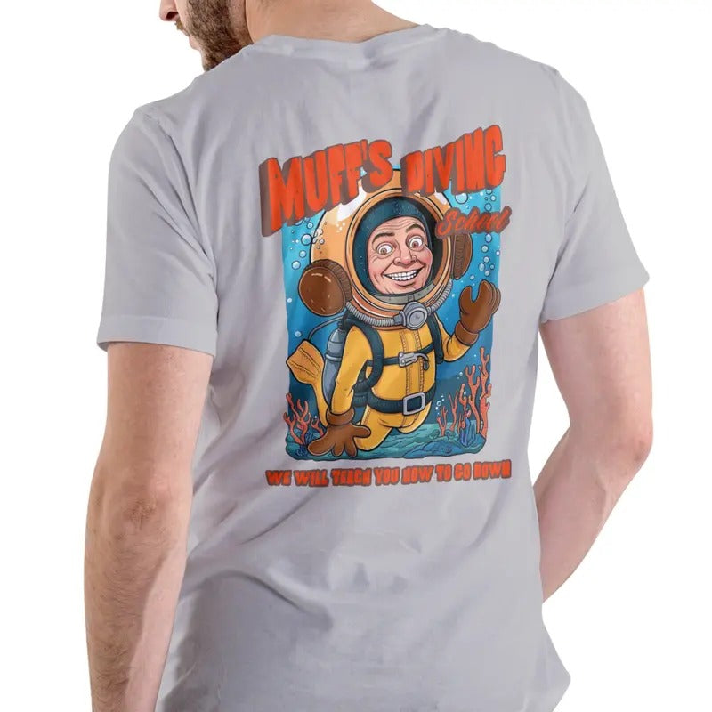 Muff's Diving School. We will teach you how to go down T Shirt Casual Cotton Hoodie, Sweatshirt | UrbanDripWear.com