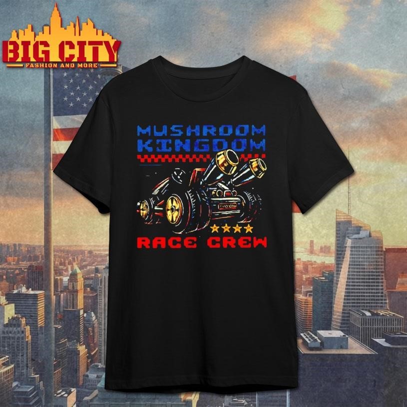 Mushroom Kingdom Motorsports Kart Race Crew Shirt
