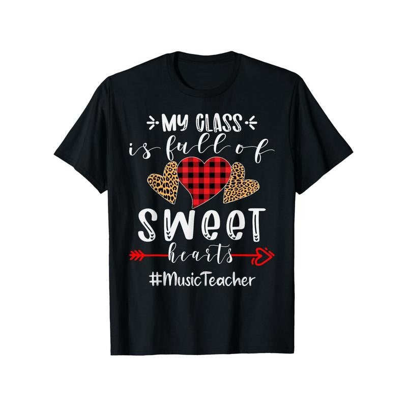 Music Teacher's Sweet Hearts Valentine's Day T-Shirt