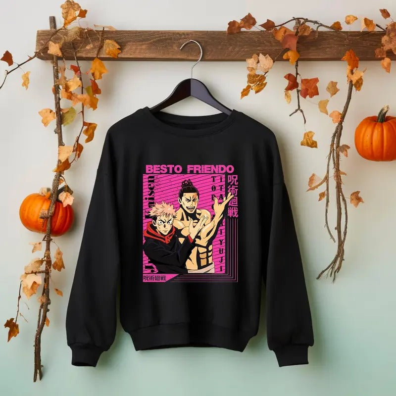 My Besto Friendo Hoodie Sweatshirt, Anime T-shirt Sweatshirt Hoodie, Sweatshirt, Hoodie | UrbanDripWear.com