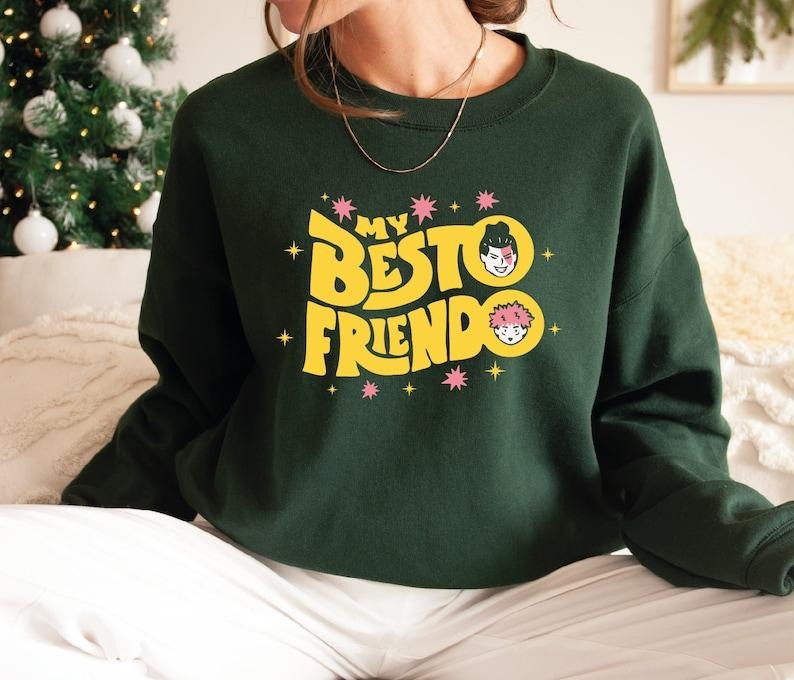 My Besto Friendo Sweatshirt, JJK Sweatshirt, Anime Sweatshirt T-Shirts, Hoodie | UrbanDripWear.com