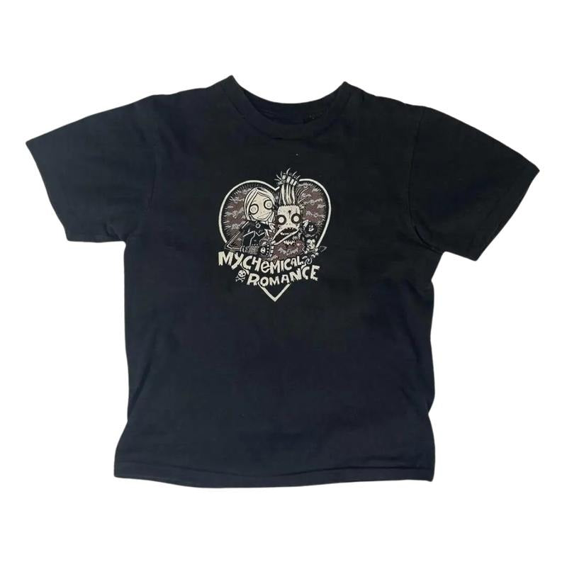 My Chemical Romance Baby Tee, Vintage Graphic Tee, Vintage Casual Short Sleeve, Y2k Top Women Streetwear, Gothic Emo Girl...