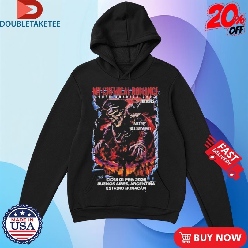 My Chemical Romance South America 2026 Tour Shirts