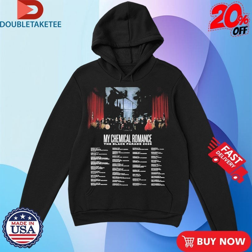 My Chemical Romance The Black Parade 2026 Tour Dates UK And Europe Shirts