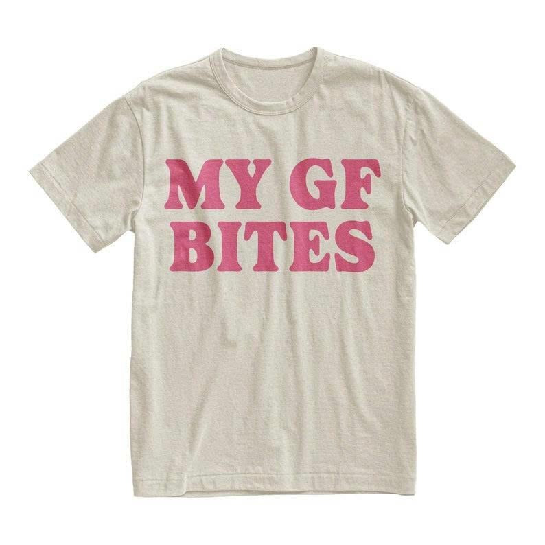 My Girlfriend Bites T-shirt, Valentine's Gift For Her For Him, Streetwear Womenswear Hoodie, Sweatshirt | UrbanDripWear.com