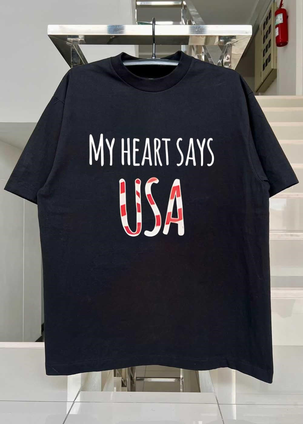 My Heart Says USA T-Shirt