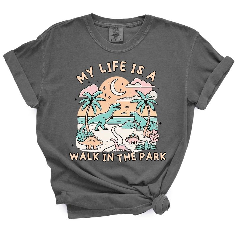 My Life Is A Walk In The Park TShirt - Casual Summer Top For Moms Hoodie, Sweatshirt | UrbanDripWear.com