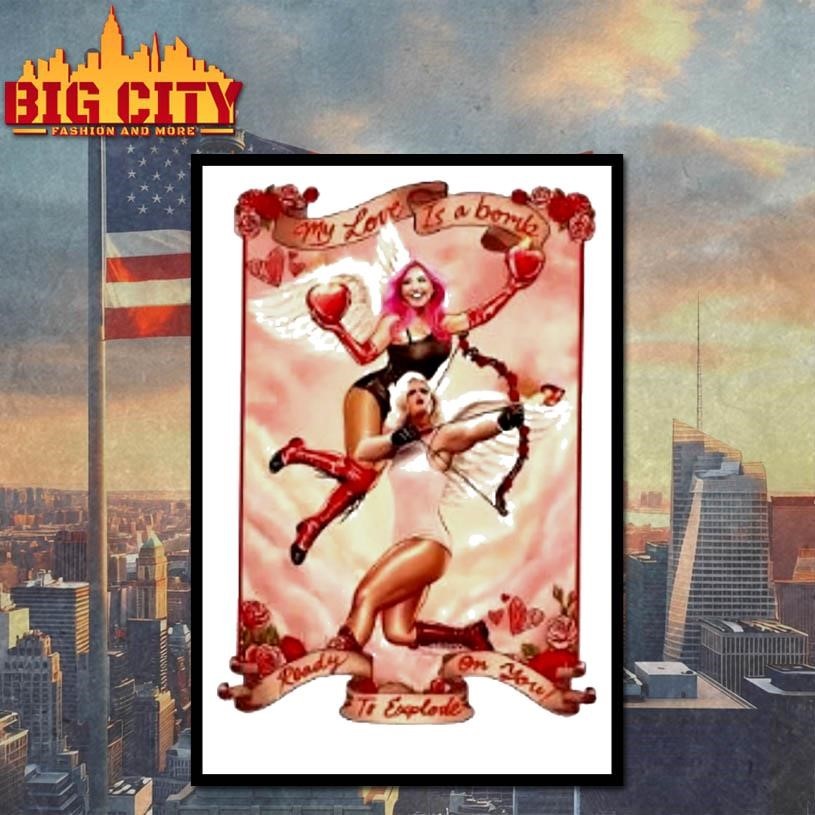 My Love Is A Bomb Ready On You To Explode Aew 2026 Valentines Day Card Shirt