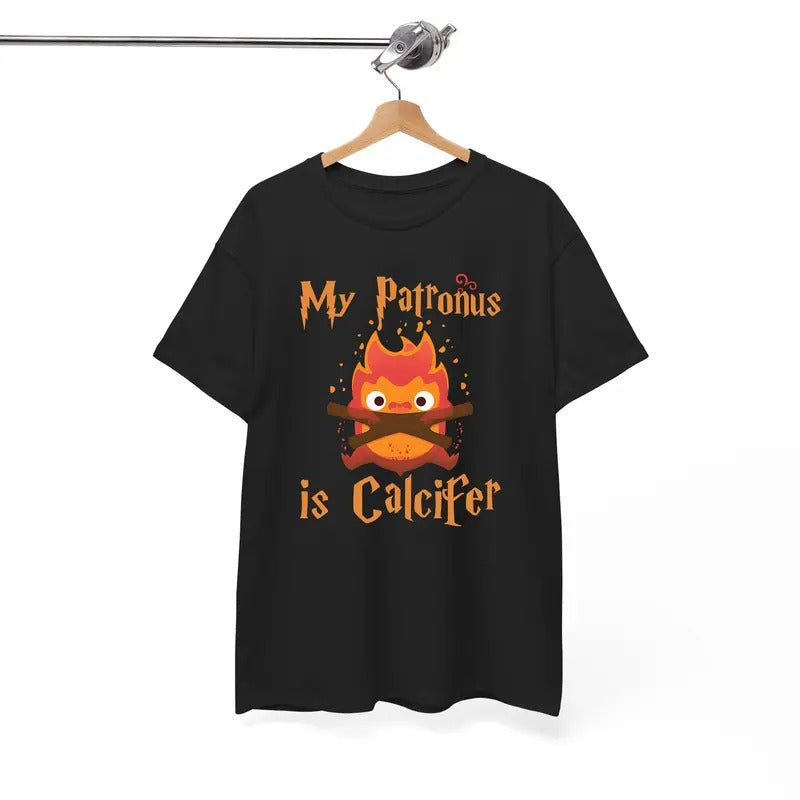 My Patrous is Calcifer Tshirt, Howls Moving Castle Shirt, Calcifer Shirt, Sophie and Howl Shirt, Studio Ghibli, Hayao...