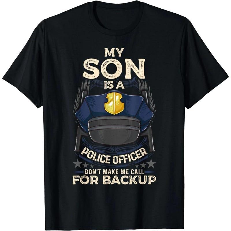 My Son Is A Police Officer Proud Police Mom Dad Cop Family T-Shirt Hoodie, Sweatshirt | UrbanDripWear.com