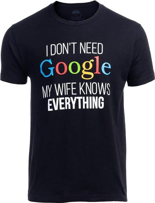 My Wife Knows Everything! Funny Husband Dad Groom T-Shirt Menswear Casual Cotton Hoodie, Sweatshirt | UrbanDripWear.com
