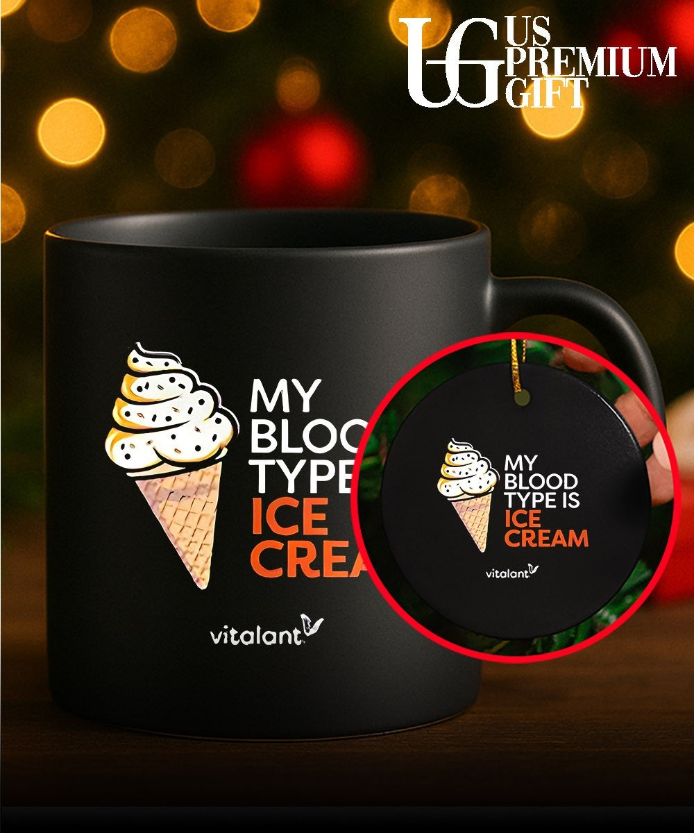 My blood type is ice cream Vitalant shirt