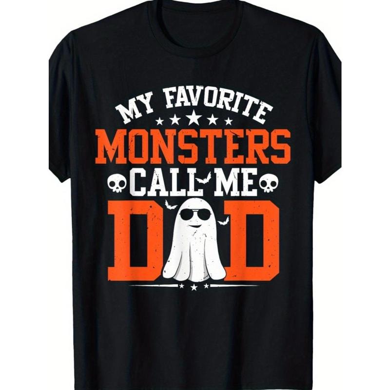 My favorite monster called my dad Funny Dad Halloween Ghost T-shirt made in usa Hoodie, Sweatshirt | UrbanDripWear.com