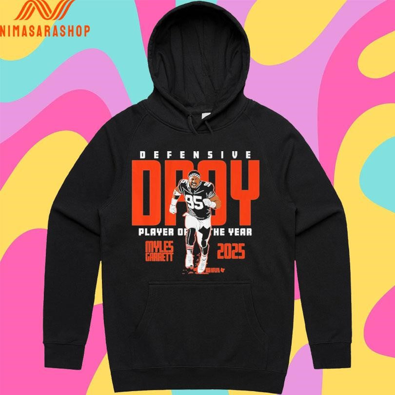 Myles Garrett Cleveland Browns 2025 Defensive Player Of The Year Shirts