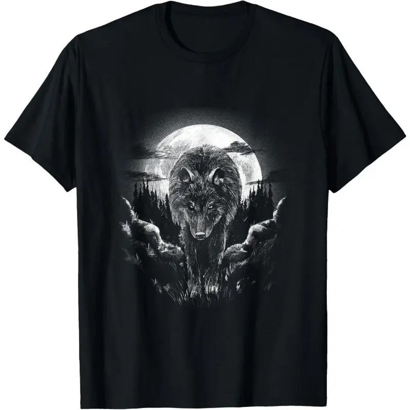 Mysterious World Beauty Wild Lone Nature Lovers Forest Wolf T-Shirt Hoodie, Sweatshirt | UrbanDripWear.com