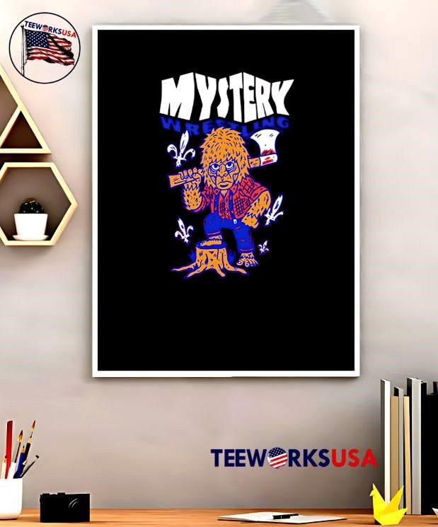Mystery Wrestling Bigfoot Lumberjack Axe shirt