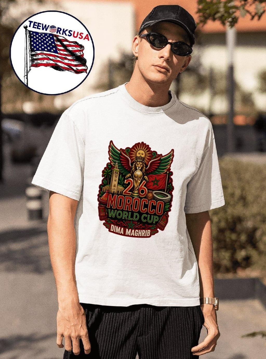 26 Morocco World Cup Dima Maghrib Morocco World Cup Soccer Shirt