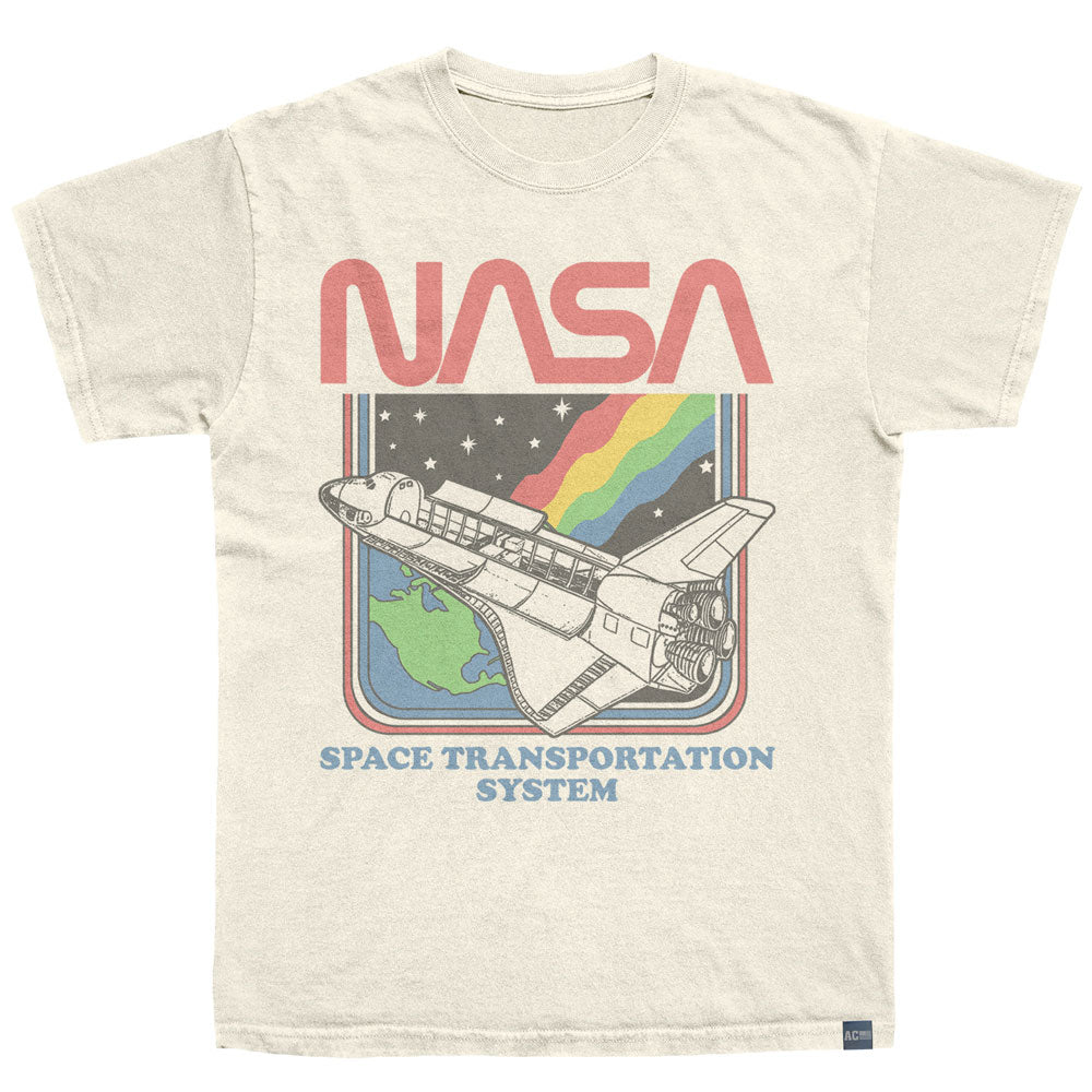 NASA Made in USA T-Shirt, RAINBOW STS