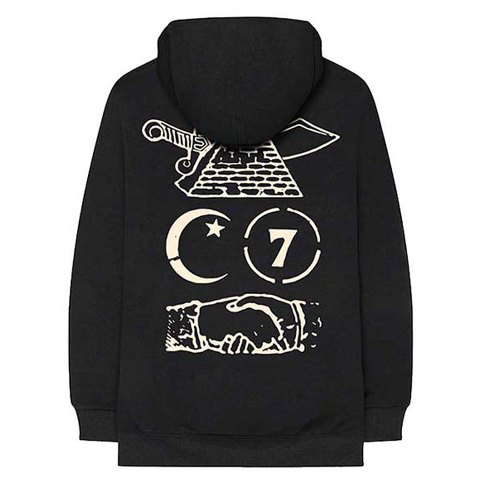 Nas Unisex Pullover Hoodie: Symbols (Back Print)
