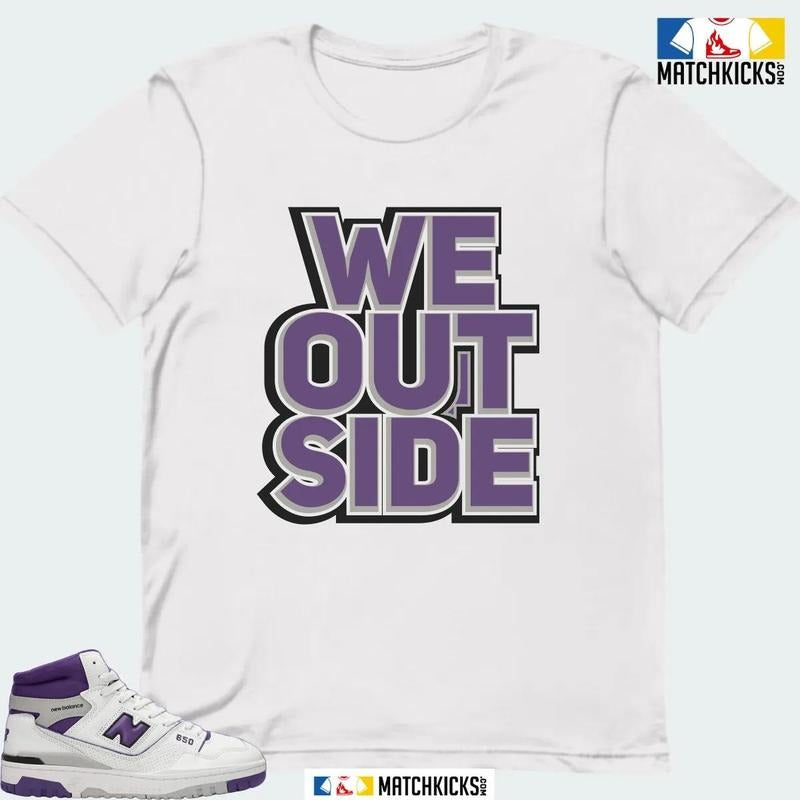 NB 650 WHITE INTERSTELLAR PURPLE SNEAKER MATCHING T-SHIRT (WE OUTSIDE) Hoodie, Sweatshirt | UrbanDripWear.com