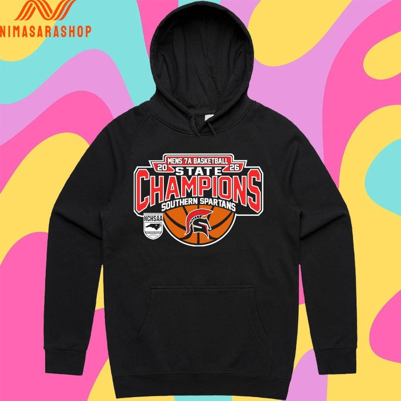 NCHSAA Men’s 7a Basketball State Champions Southern Spartans 2026 Shirts