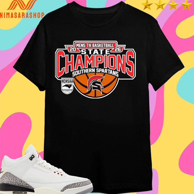 NCHSAA Men’s 7a Basketball State Champions Southern Spartans 2026 Shirts