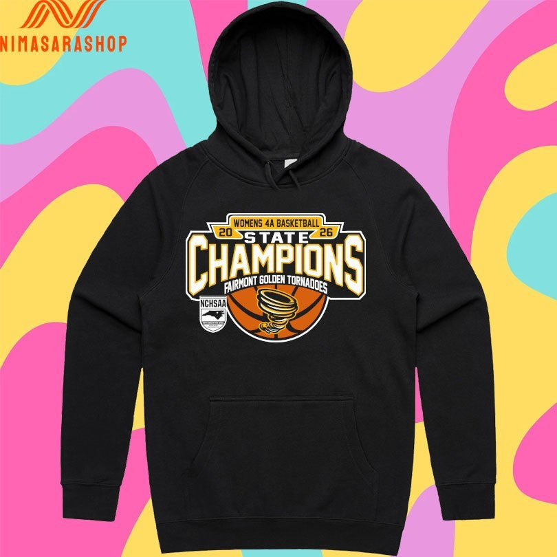 NCHSAA Women’s 4a Basketball State Champions Fairmont Golden Tornadoes Shirts