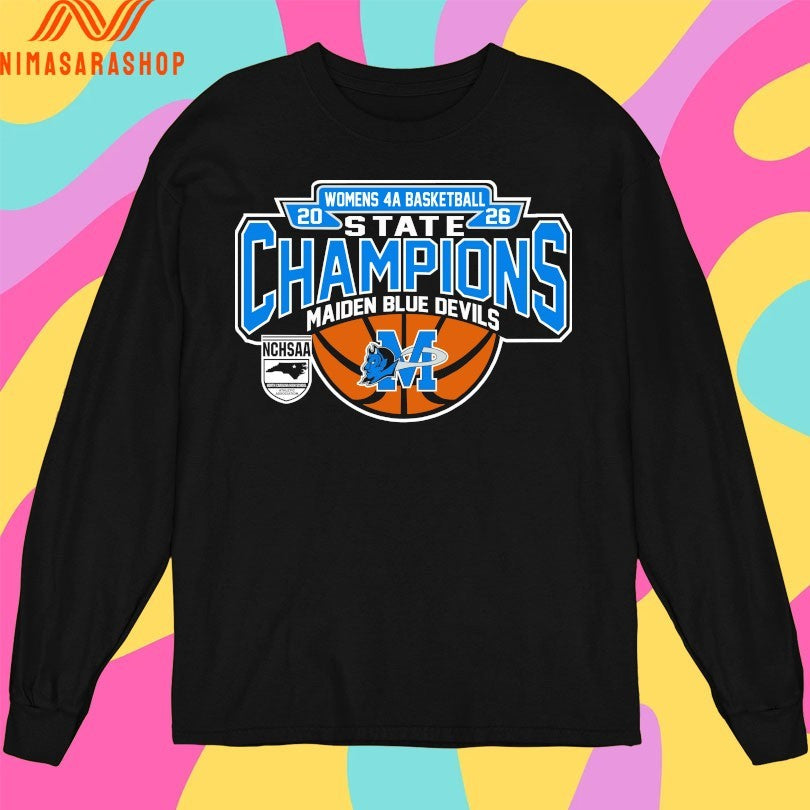 NCHSAA Women’s 4a Basketball State Champions Maiden Blue Devils Shirts