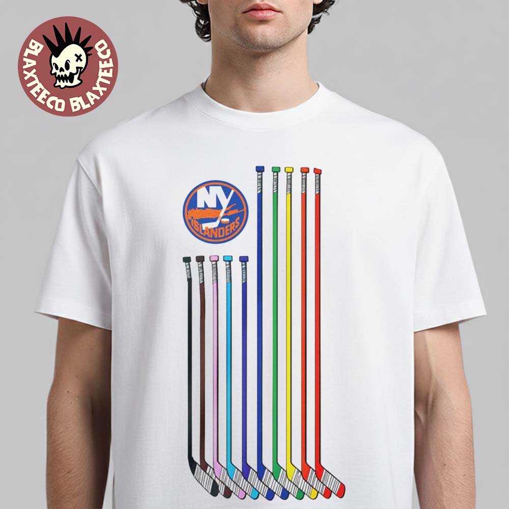 NHL New York Islanders Celebrate Pride Month 2026 Rainbow Flag T-Shirt