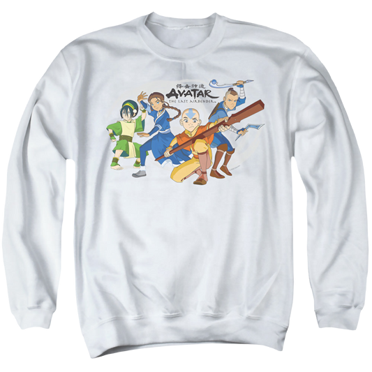 Avatar The Last Airbender Avatars Group - Men's Crewneck Sweatshirt