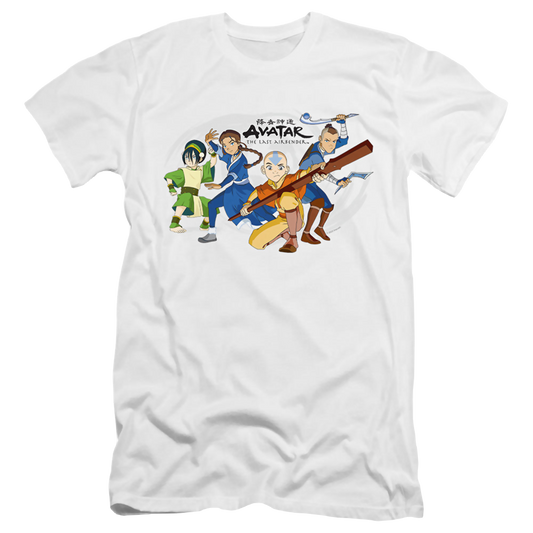 Avatar The Last Airbender Avatars Group - Men's Premium Slim Fit T-Shirt
