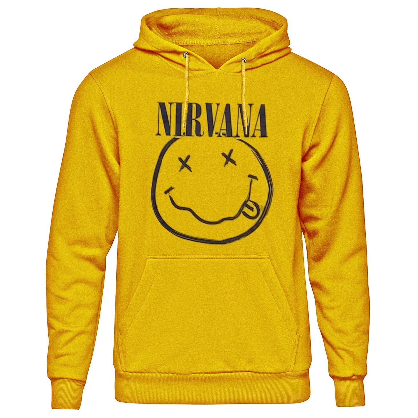 Nirvana Unisex Pullover Hoodie: Inverse Happy Face Style001
