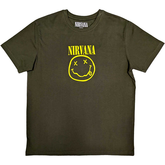 Nirvana Unisex T-Shirt - Yellow Smiley
