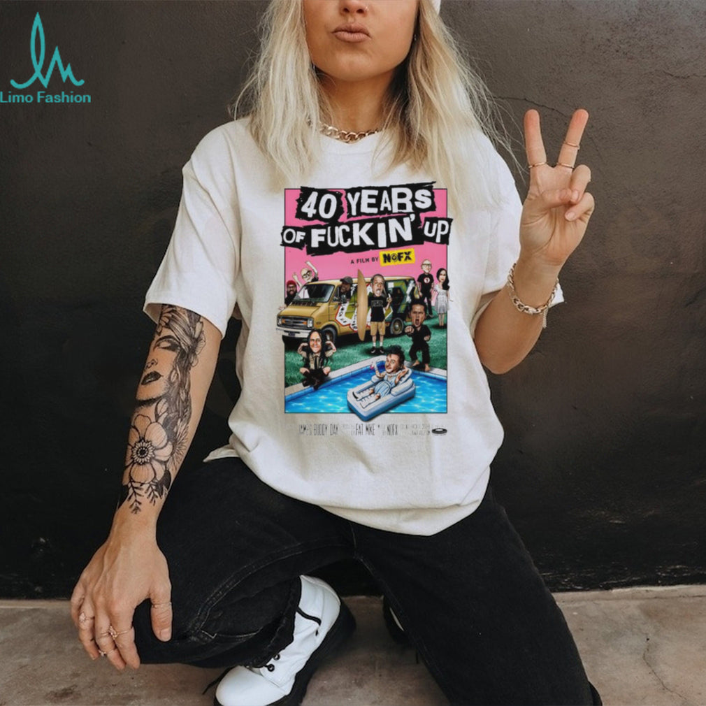 NOFX 40 Years of Fuckin’ Up Punk Rock Documentary Graphic T Shirt