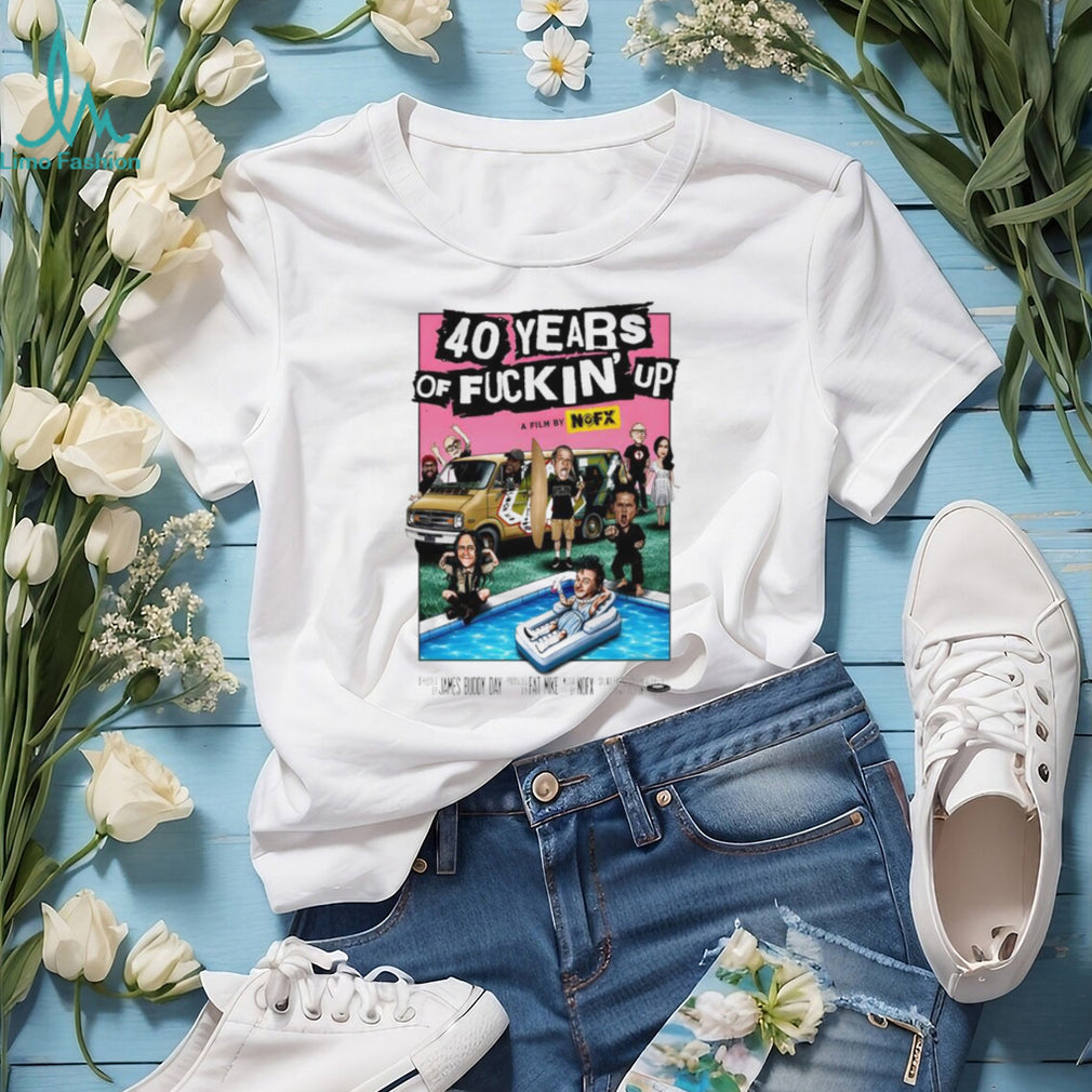 NOFX 40 Years of Fuckin’ Up Punk Rock Documentary Graphic T Shirt