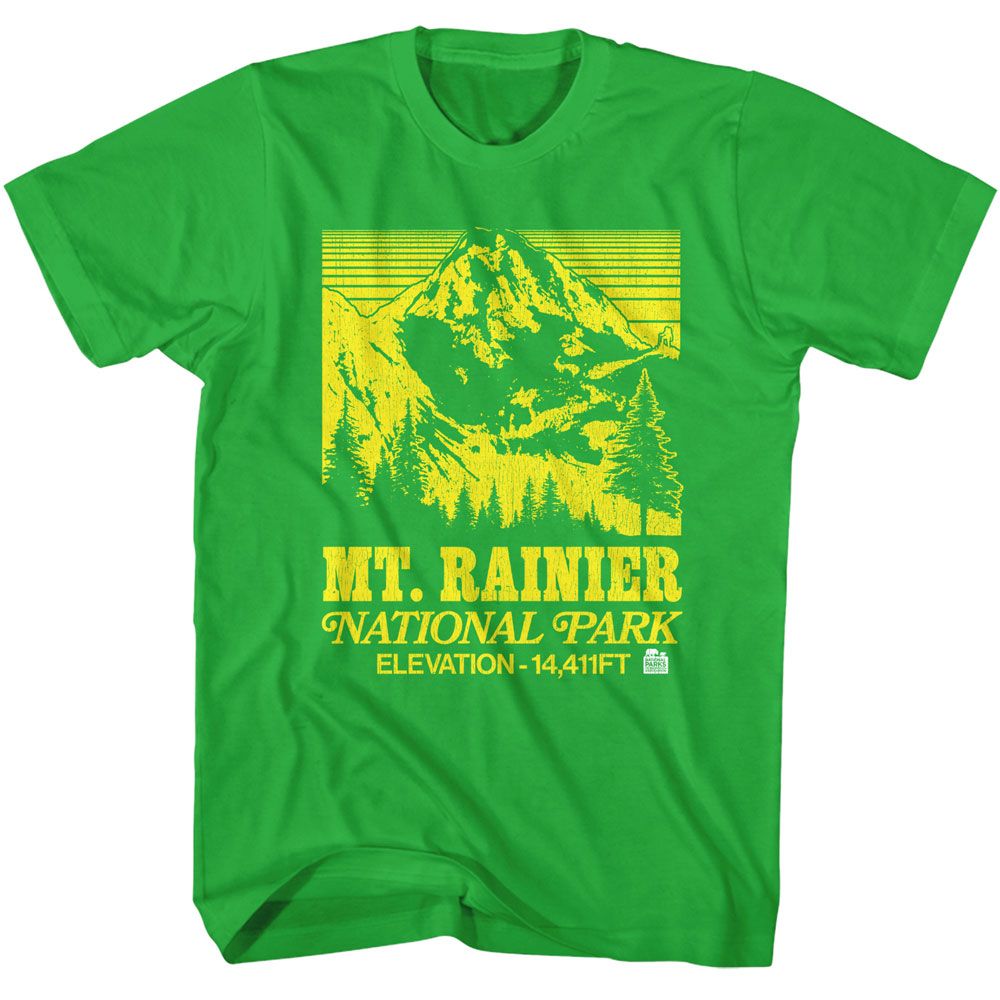NATIONAL PARKS Eye-Catching T-Shirt, MT RANIER VINTAGE